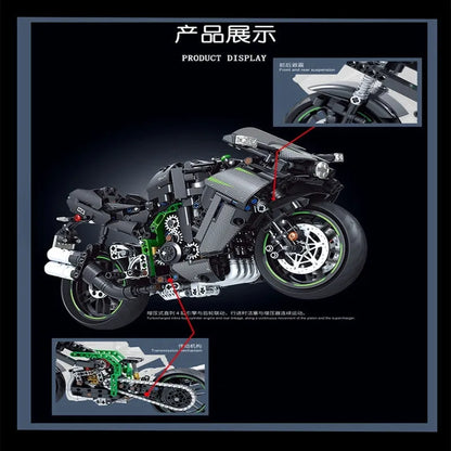 Winner MOC Building Block Set: Super Racing Motorcycle 8109