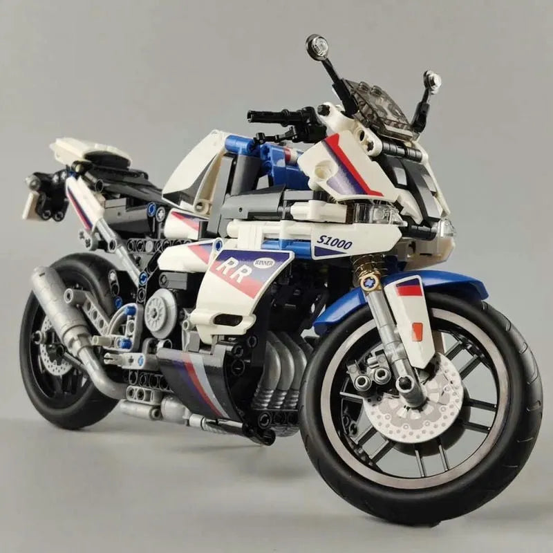 Winner MOC Building Block Set: Track Racing Motorcycle 7054