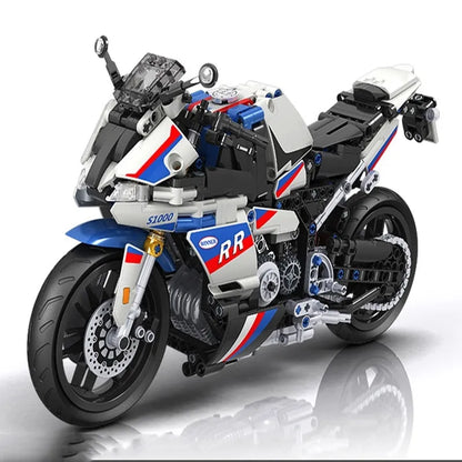 Winner MOC Building Block Set: Track Racing Motorcycle 7054
