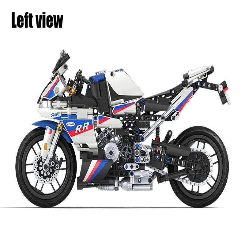 Winner MOC Building Block Set: Track Racing Motorcycle 7054