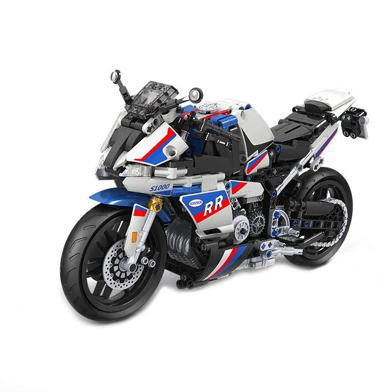 Winner MOC Building Block Set: Track Racing Motorcycle 7054