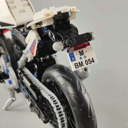 Winner MOC Building Block Set: Track Racing Motorcycle 7054
