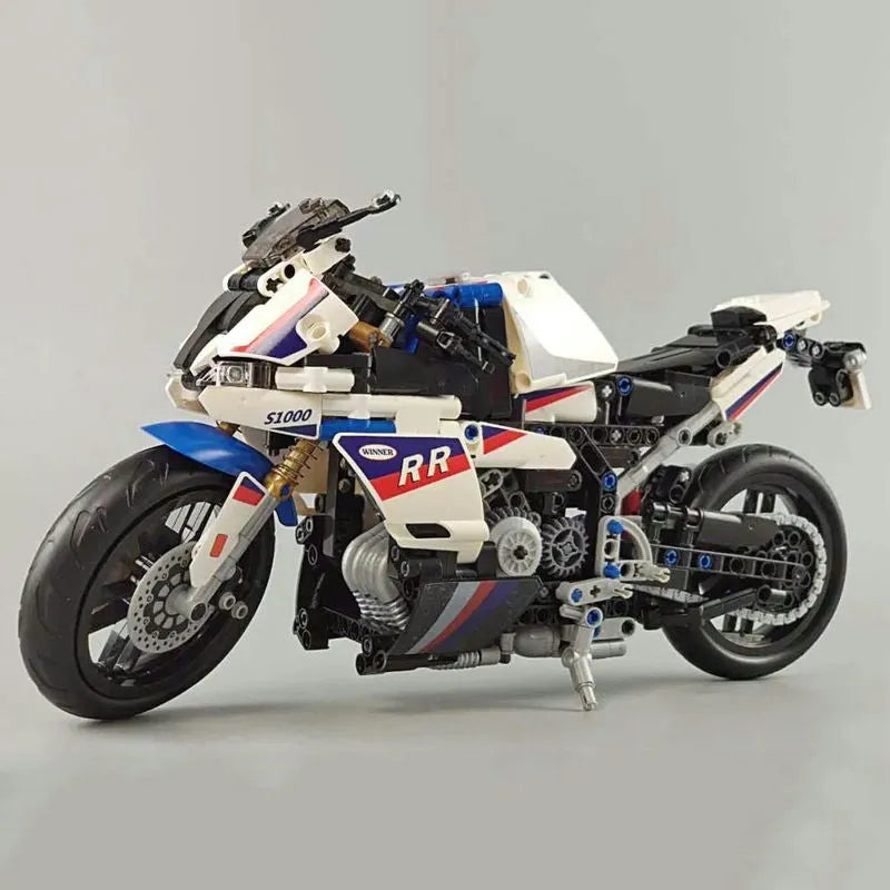 Winner MOC Building Block Set: Track Racing Motorcycle 7054