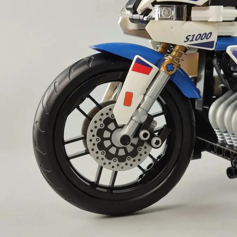 Winner MOC Building Block Set: Track Racing Motorcycle 7054