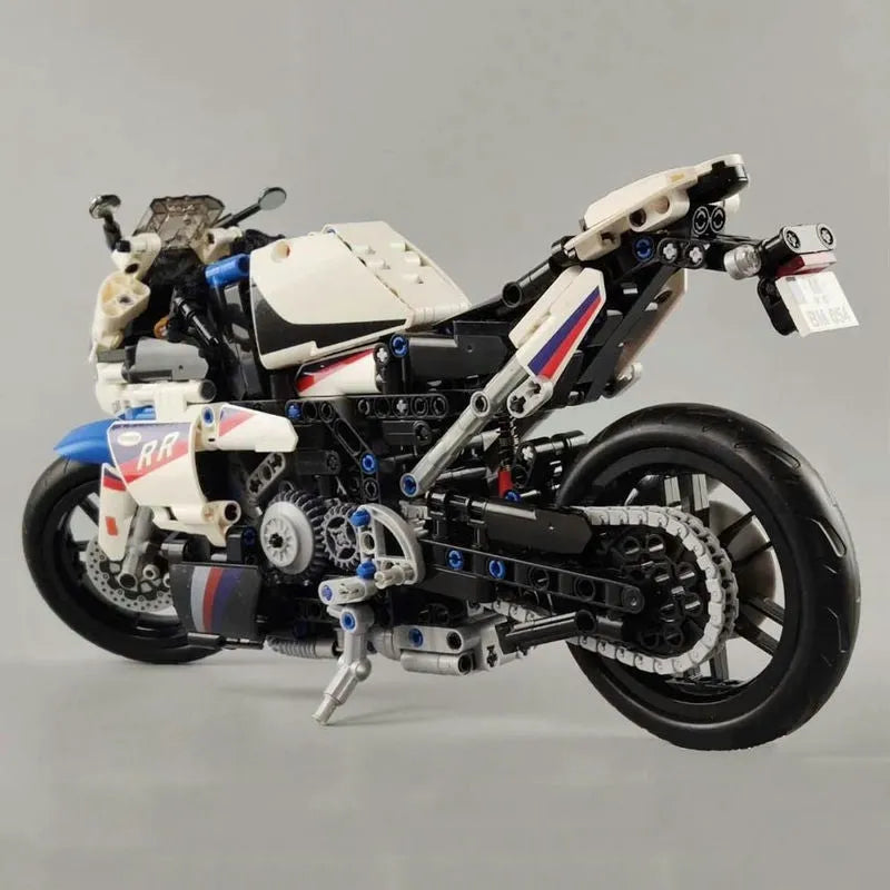 Winner MOC Building Block Set: Track Racing Motorcycle 7054