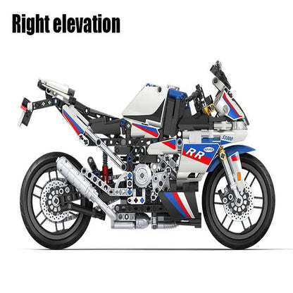 Winner MOC Building Block Set: Track Racing Motorcycle 7054