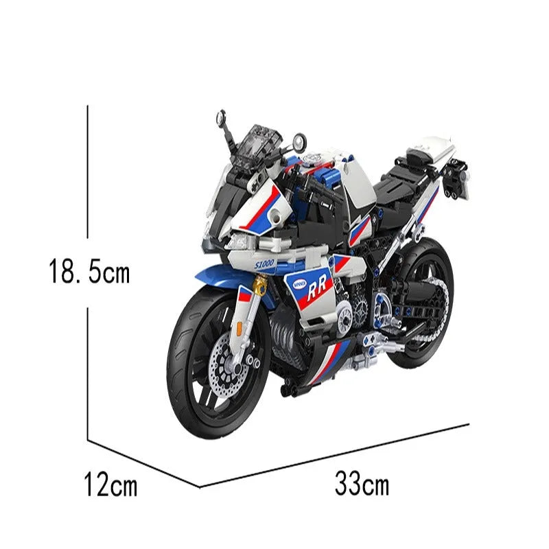 Winner MOC Building Block Set: Track Racing Motorcycle 7054