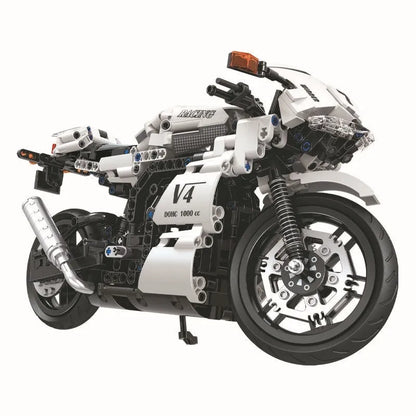 Winner MOC Building Block Set: V4 Racing Motorcycle 7047