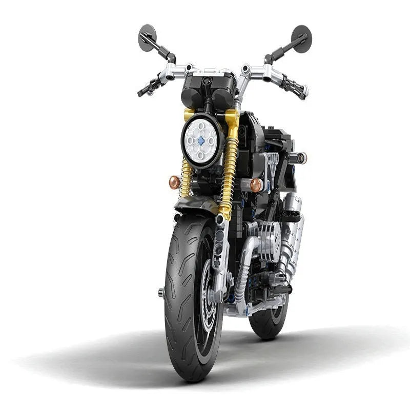 Winner MOC Building Block Set: Classic Heritage Motorcycle 7052