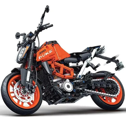 Winner MOC Building Block Set: Classic KTM 390 DUKE Motorcycle, Model 8108