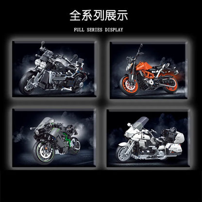 Winner MOC Building Block Set: Classic KTM 390 DUKE Motorcycle, Model 8108