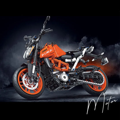 Winner MOC Building Block Set: Classic KTM 390 DUKE Motorcycle, Model 8108