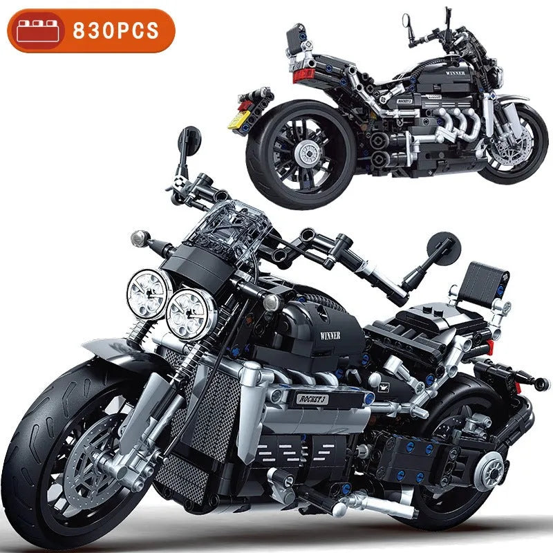 Winner MOC Building Block Set: Classic Road Motorcycle 8107