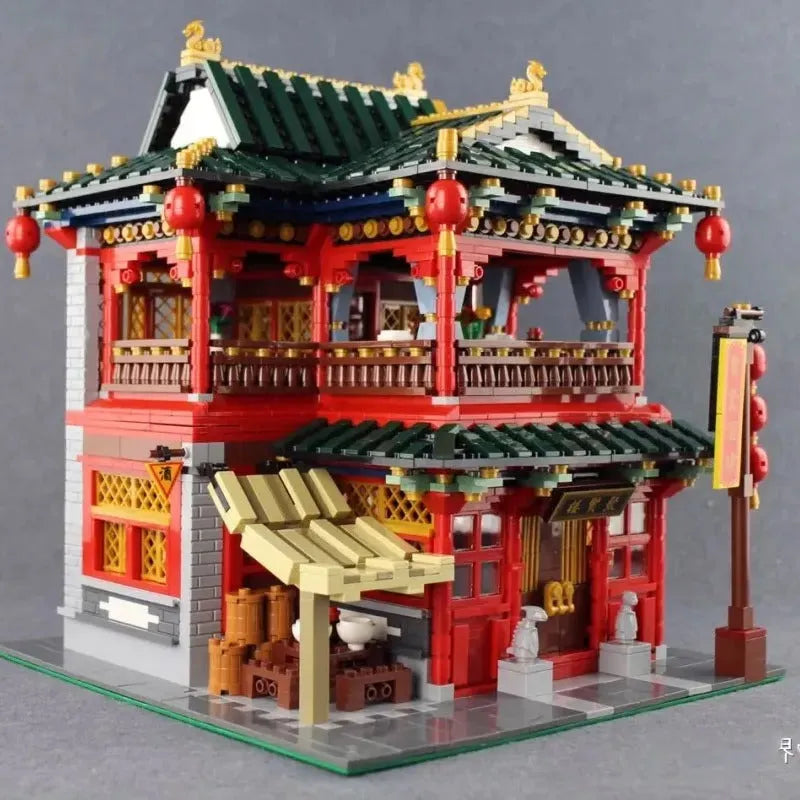 Xingbao MOC Building Block Set: China Town Pub, Model XB01002
