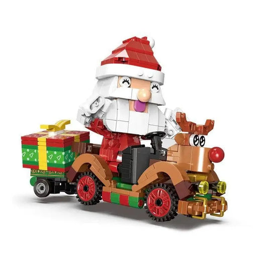 Xingbao Building Block Set: Christmas Santa Claus Reindeer Cart, Model XB18022