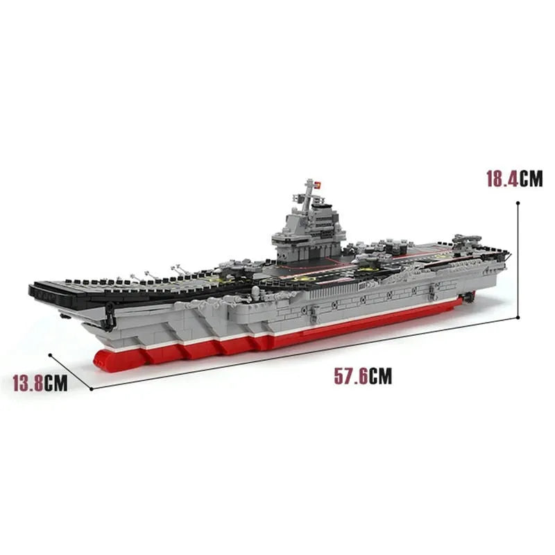Xingbao MOC Building Block Set: Chinese Type 001 Aircraft Carrier Ship, Model XB06020
