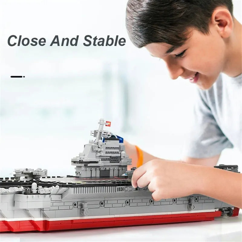 Xingbao MOC Building Block Set: Chinese Type 001 Aircraft Carrier Ship, Model XB06020