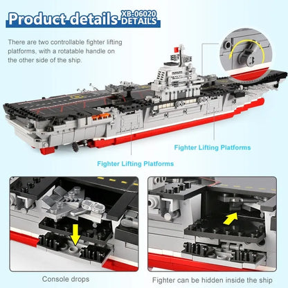 Xingbao MOC Building Block Set: Chinese Type 001 Aircraft Carrier Ship, Model XB06020