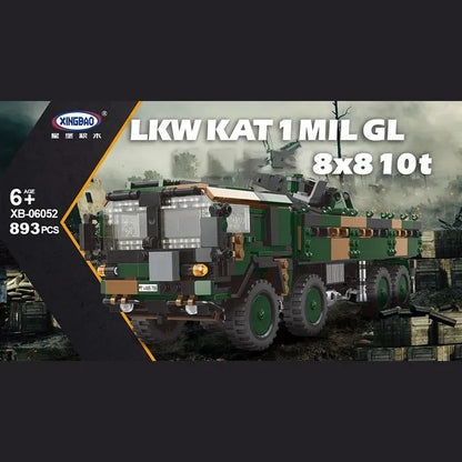 Xingbao MOC Building Block Set: MAN LKW KAT 1 Mil GL 10t Truck, Model XB06052
