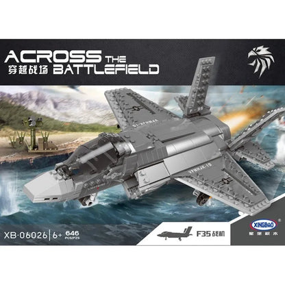 Xingbao MOC Building Block Set: Stealth Fighter Jet F-35 Aircraft, Model XB06026