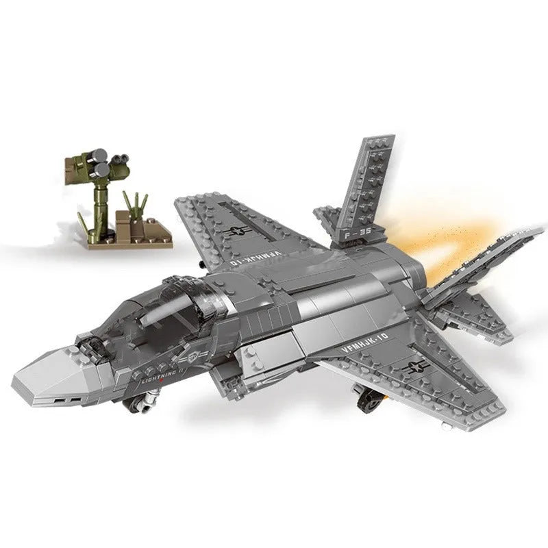 Xingbao MOC Building Block Set: Stealth Fighter Jet F-35 Aircraft, Model XB06026