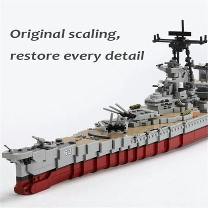 Xingbao MOC Building Block Set: USS Missouri Cruiser Warship, Model XB06030