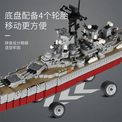 Xingbao MOC Building Block Set: USS Missouri Cruiser Warship, Model XB06030