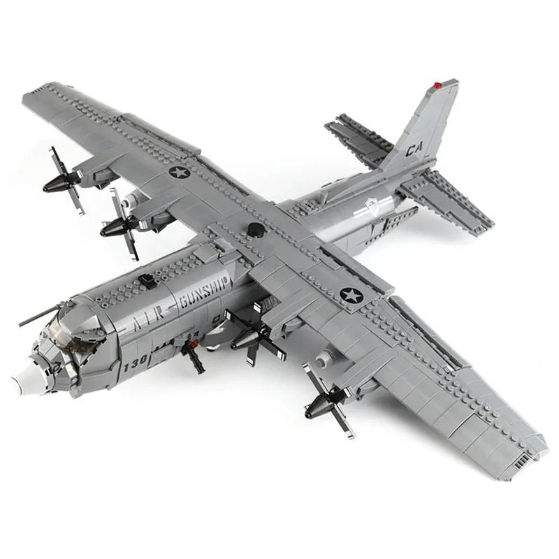 Xingbao MOC Building Block Set: WW2 AC-130 Gunboat Aircraft, Model XB06023