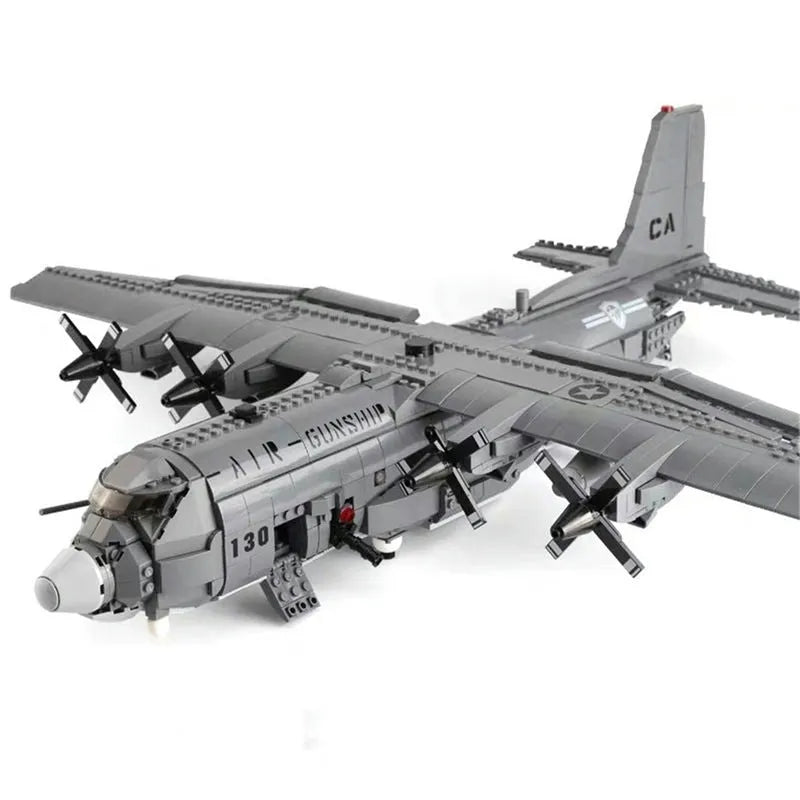 Xingbao MOC Building Block Set: WW2 AC-130 Gunboat Aircraft, Model XB06023