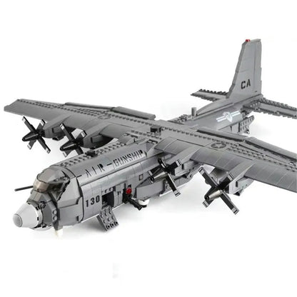 Xingbao MOC Building Block Set: WW2 AC-130 Gunboat Aircraft, Model XB06023