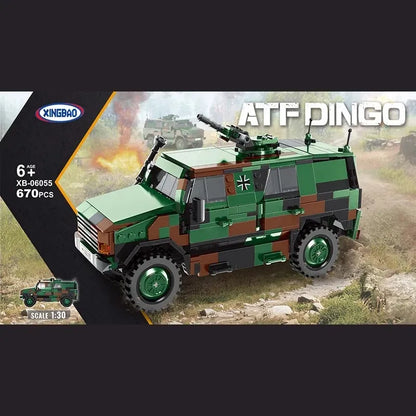 Xingbao MOC Building Block Set: WW2 ATF DINGO Car Infantry Vehicle, Model XB06055