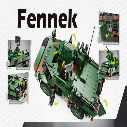 Xingbao MOC Building Block Set: WW2 German Fennek Armored Vehicle, Model XB06053