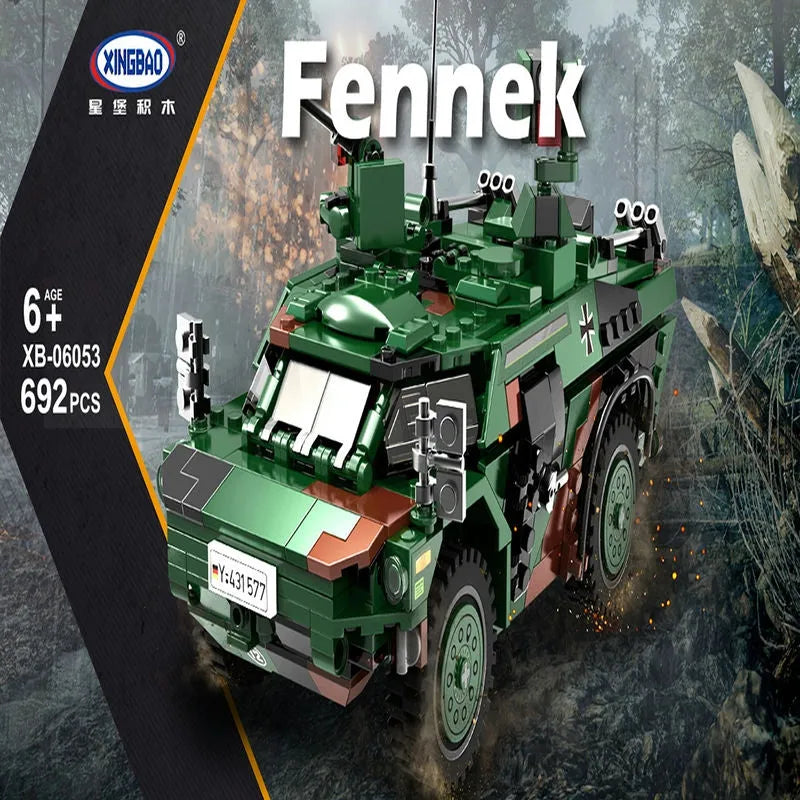Xingbao MOC Building Block Set: WW2 German Fennek Armored Vehicle, Model XB06053