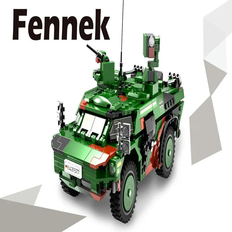 Xingbao MOC Building Block Set: WW2 German Fennek Armored Vehicle, Model XB06053