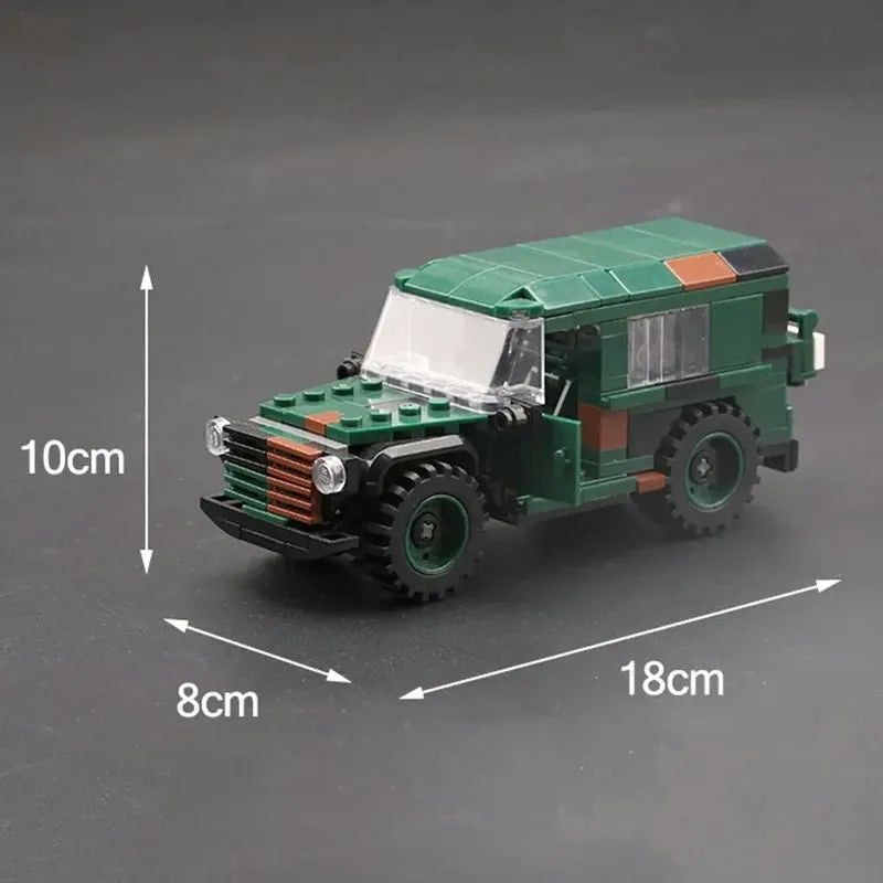 Xingbao MOC Building Block Set: WW2 Lkw Leicht Wolf Gl Armored Car, Model XB06041