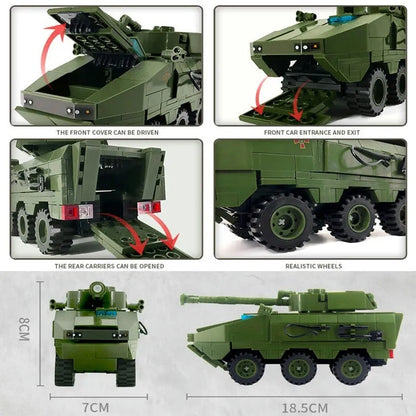 Xingbao Building Block Set: WW2 Armored Canon Vehicle, Model XB06803