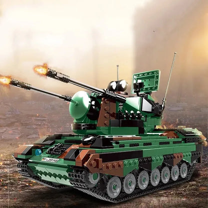 Xingbao Building Block Set: WW2 FlakPz Gepard Self Propelled Artillery, Model XB06045