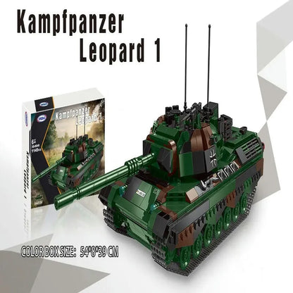 Xingbao Building Block Set: WW2 German Kampfpanzer Leopard 1 Battle Tank, Model XB06049