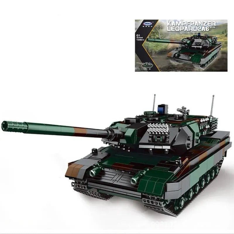 Xingbao Building Block Set: WW2 German Kampfpanzer Leopard 2A6 Battle Tank, Model XB06040