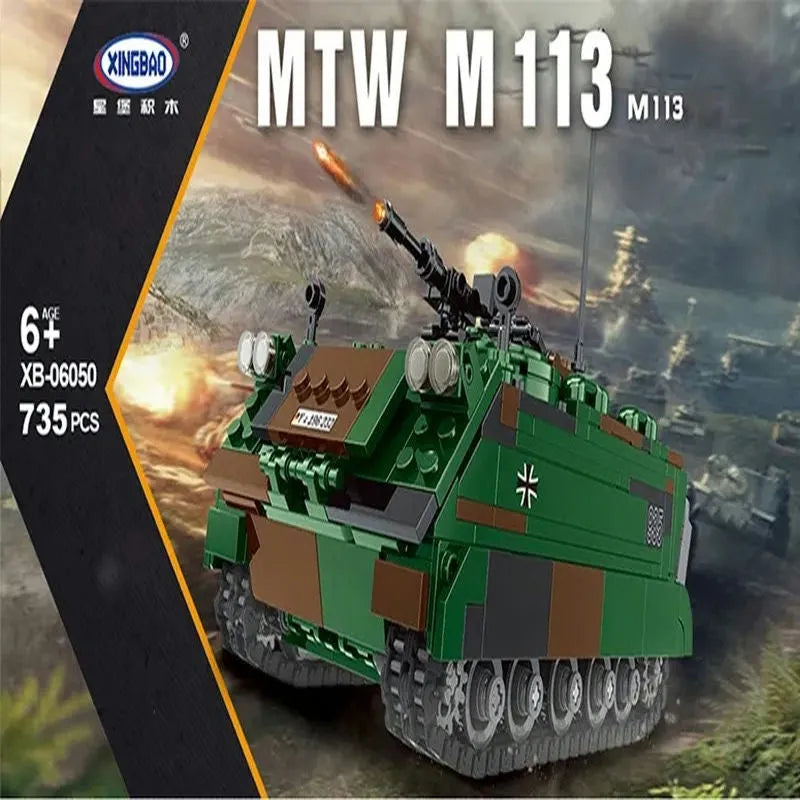 Xingbao Building Block Set: WW2 M113 Amphibious Transport Vehicle, Model XB06050