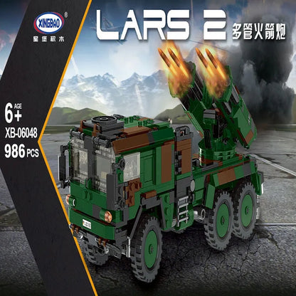 Xingbao MOC Building Block Set: WW2 MOC German LARS 2 Missile Launcher, Model XB06048