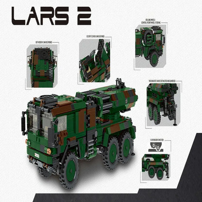 Xingbao MOC Building Block Set: WW2 MOC German LARS 2 Missile Launcher, Model XB06048