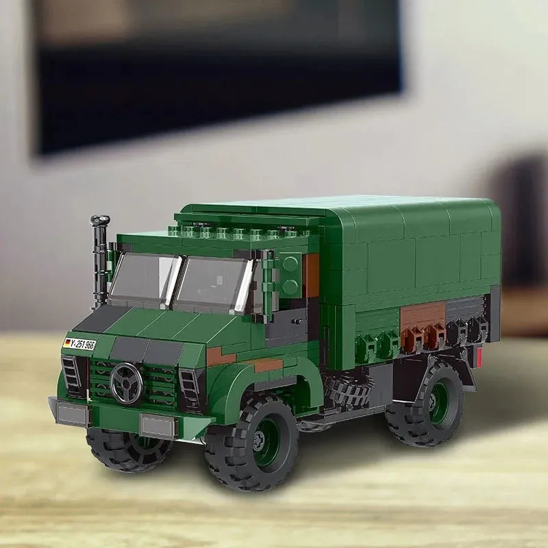 Xingbao MOC Building Block Set: WW2 MOC Unimog LKW 2T GL Armored Truck, Model XB06044