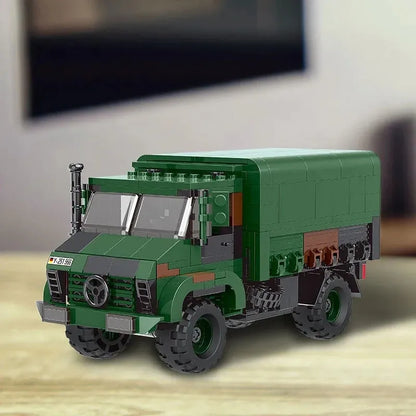 Xingbao MOC Building Block Set: WW2 MOC Unimog LKW 2T GL Armored Truck, Model XB06044