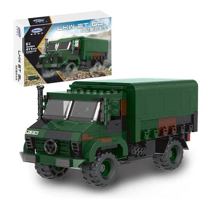 Xingbao MOC Building Block Set: WW2 MOC Unimog LKW 2T GL Armored Truck, Model XB06044