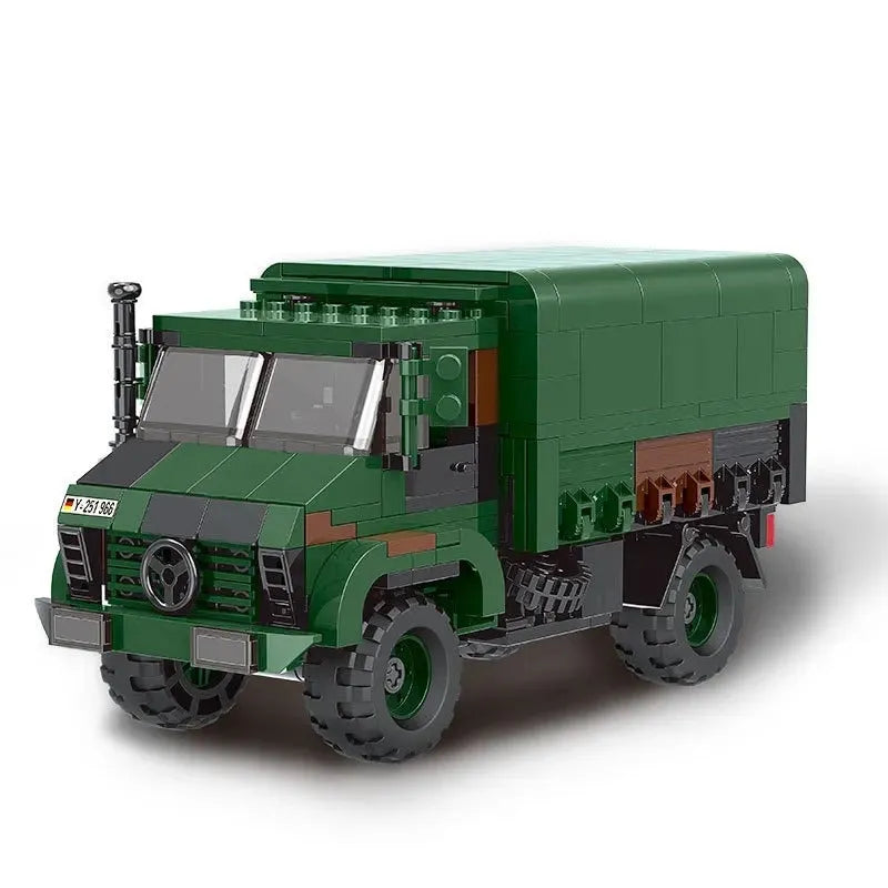 Xingbao MOC Building Block Set: WW2 MOC Unimog LKW 2T GL Armored Truck, Model XB06044