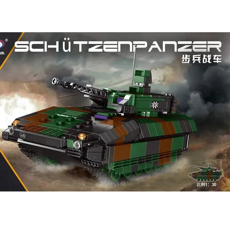 Xingbao Building Block Set: WW2 Schutzenpanzer Infantry Combat Vehicle, Model XB06042