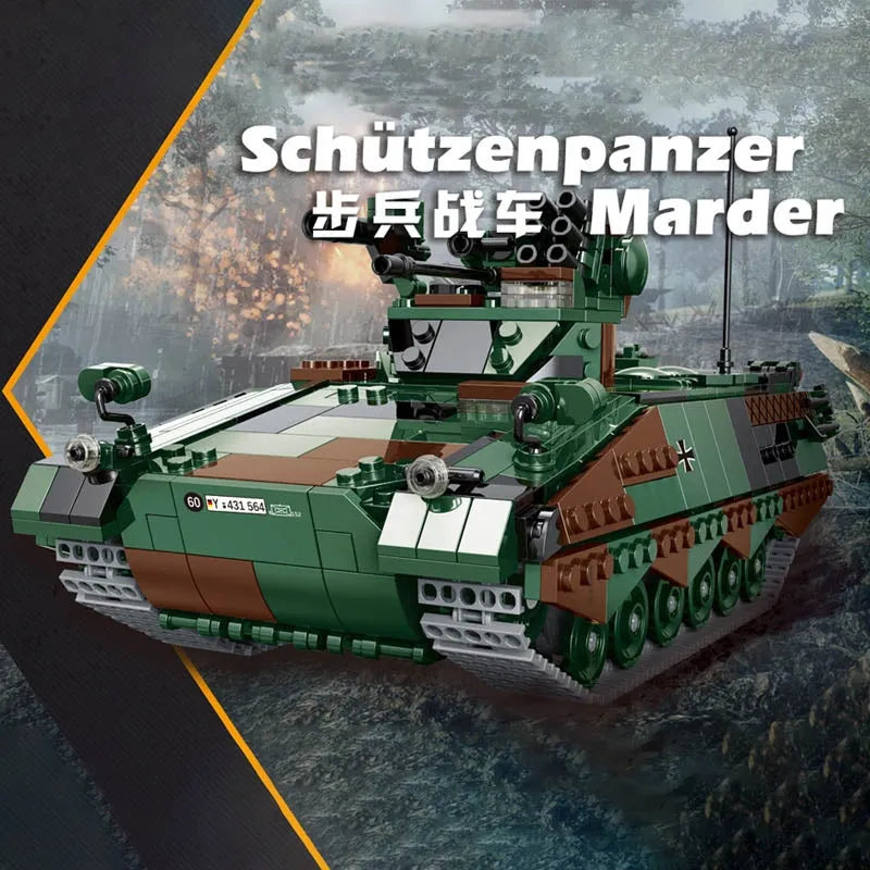 Xingbao Building Block Set: WW2 Schutzenpanzer Marder Infantry Vehicle, Model XB06051