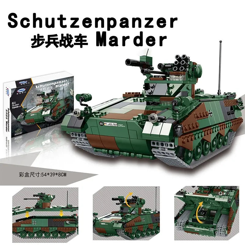 Xingbao Building Block Set: WW2 Schutzenpanzer Marder Infantry Vehicle, Model XB06051