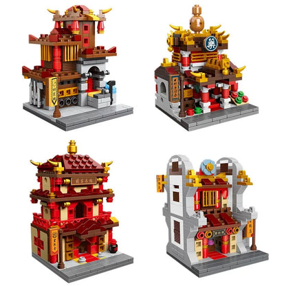 Xingbao MOC Building Block Set: China Town Street, Model XB01101